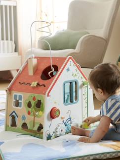 Spielzeug-Baby-Tasten & Greifen-Baby Activity-Haus, Holz FSC®