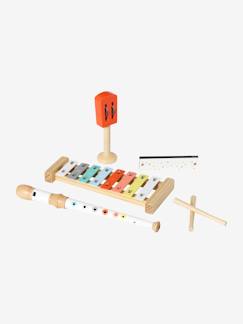 Spielzeug-4-teiliges Set Kinder Musikinstrumente, Holz FSC®