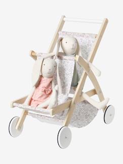 Spielzeug-Puppen-Geschwisterwagen MINI FLORA, Holz FSC®