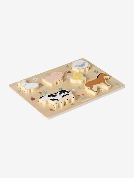 Baby Fühl-Puzzle Holz FSC® - beige+braun - 3