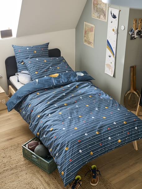 Kinder Bettwäsche-Set SPACE ADVENTURE mit Recycling-Baumwolle Oeko-Tex - mehrfarbig - 8