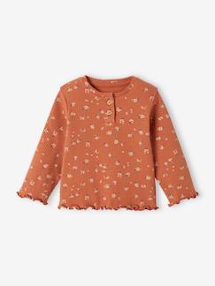 Babymode-Shirts & Rollkragenpullover-Shirts-Mädchen Baby Shirt aus Rippenjersey