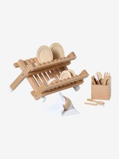 -Kinder Küchen-Spielset mit Abtropfgestell Holz FSC®