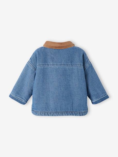 Warme Jungen Jeansjacke - blue stone - 3