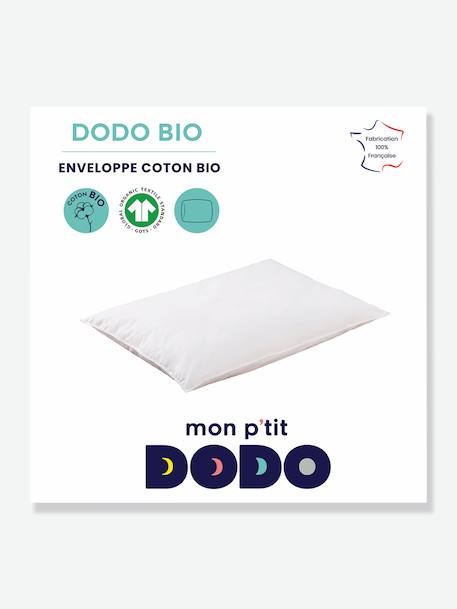 Bio-Kollektion: Kinder Kopfkissen Mon P'tit DODO - weiß - 1