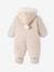 Baby Winter-Overall aus Flanell mit Recycling-Polyester - beige golden - 2