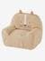 Weicher Kinderzimmer Sessel TIGER mit Musselin-Bezug, personalisierbar - pulver beige - 2