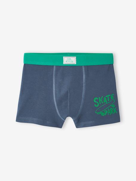 5er-Pack Jungen Boxershorts aus Stretch, Skater - grün - 3