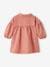 Mädchen Baby Kleid mit Bubikragen - rosa - 3