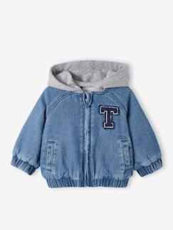Warme Baby Jeansjacke mit Recycling-Polyester -  - [numero-image]