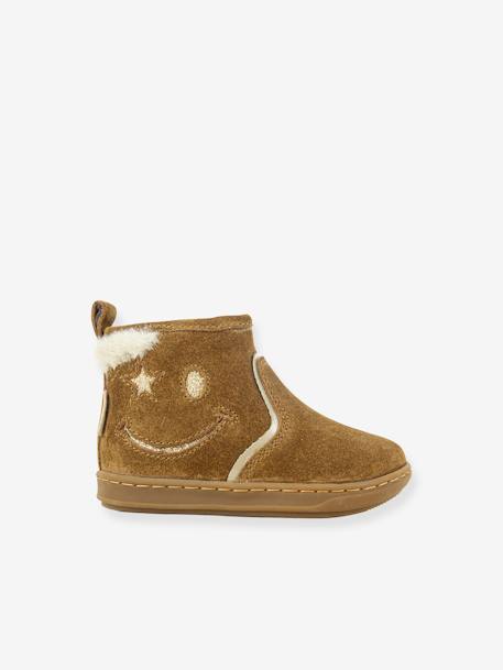 Baby Boots Bouba Joy Velours Glitter SHOO POM - camel - 2