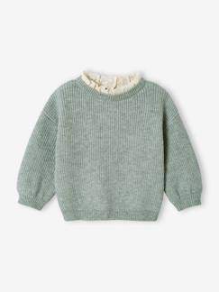 Babymode-Pullover, Strickjacken & Sweatshirts-Pullover-Baby Pullover mit Volantkragen, Capsule Collection MAMA, TOCHTER & BABY