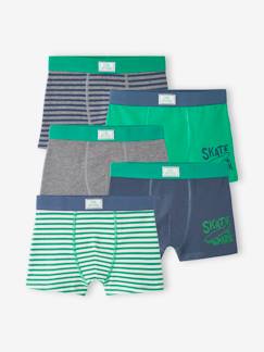 Jungenkleidung-Unterwäsche & Socken-Unterhosen & Boxershorts-5er-Pack Jungen Boxershorts aus Stretch, Skater