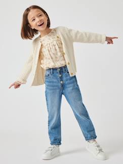 Maedchenkleidung-Jeans-Mädchen Mom-Fit-Jeans, WATERLESS Hüftweite REGULAR