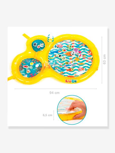 Wassergefüllte Baby Spielmatte LUDI - gelb - 2