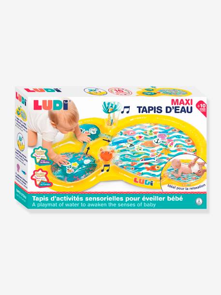 Wassergefüllte Baby Spielmatte LUDI - gelb - 5