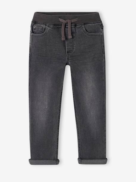 Die UNVERWÜSTLICHE, robuste Jungen Jeans mit Dehnbund WATERLESS - blue stone+grauer denim - 5