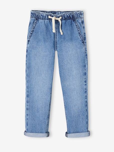 Weite Jungen Jeans mit Schlupfbund Oeko-Tex - bleached+blue stone+grauer denim - 8