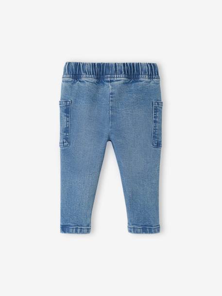 Baby Jeans, Schlupfbund Oeko Tex - dark blue+double stone - 7