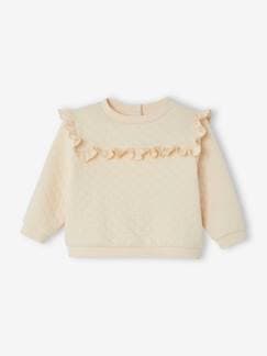-Mädchen Baby Sweatshirt mit Rüschen
