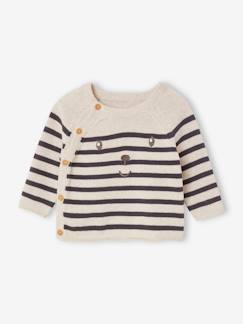 Babymode-Pullover, Strickjacken & Sweatshirts-Pullover-Baby Ringelpullover Oeko-Tex