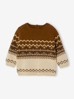 Babymode-Pullover, Strickjacken & Sweatshirts-Baby Jacquard-Pullover Oeko-Tex