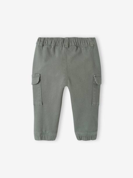 Baby Cargohose mit Schlupfbund Oeko-Tex - khaki - 2