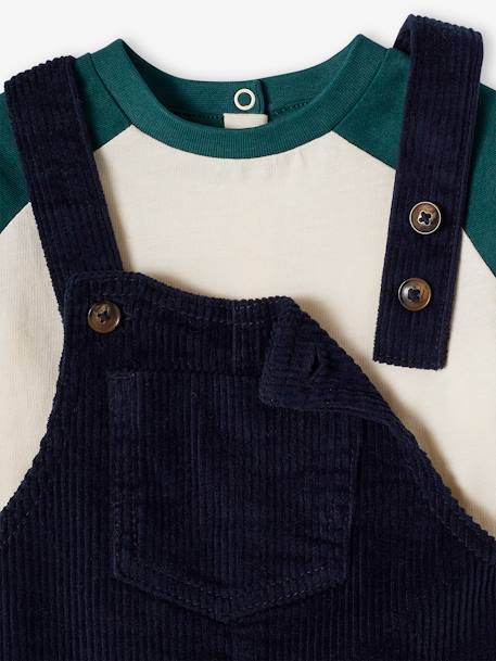 Baby-Set: Shirt, Latzhose, Cap & Socken - nachtblau - 8