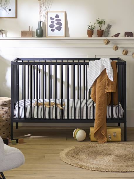 Babybett COCOON - natur+schwarz+weiß - 5