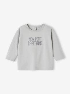 Babymode-Shirts & Rollkragenpullover-Baby Shirt MON PETIT CAPITAINE, personalisierbar