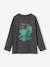 Jungen Shirt mit Dinoprint - grau meliert - 2