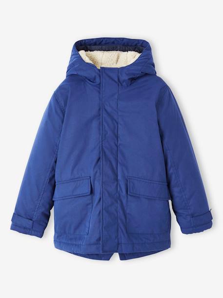Jungen 3-in-1-Jacke mit Recycling-Polyester - braun+elektrisch blau+khaki+marine - 8