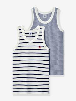 2er-Pack Jungen Unterhemden PETIT BATEAU, Bio-Baumwolle -  - [numero-image]