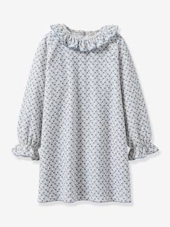 Maedchenkleidung-Schlafanzüge & Nachthemden-Mädchen Samt-Nachthemd CYRILLUS
