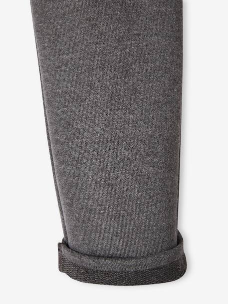 Jungen Cargo-Joggpants Oeko-Tex - grau meliert+salbeigrün - 5