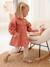 Mädchen Baby Kleid mit Bubikragen - rosa - 1