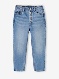 Mädchen Mom-Fit-Jeans, WATERLESS Hüftweite COMFORT -  - [numero-image]