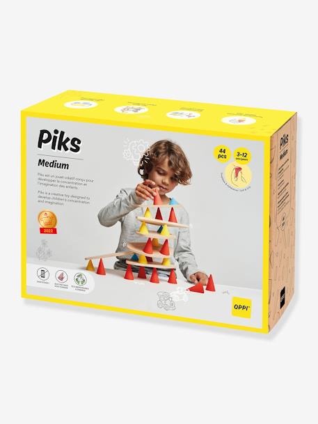 Kinder Baustein-Set Medium Kit Piks OPPI, 44 Teile - mehrfarbig - 1