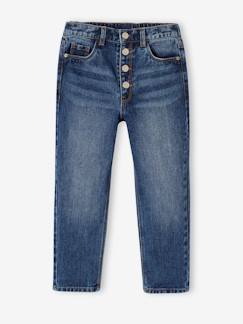 Maedchenkleidung-Jeans-Mädchen Mom-Fit-Jeans, WATERLESS Hüftweite COMFORT