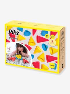 Spielzeug-Miniwelten, Konstruktion & Fahrzeuge-Konstruktionsspiele-Kinder Kegel-Set PIKS OPPI, 48 Kegel