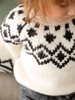 Babymode-Pullover, Strickjacken & Sweatshirts-Pullover-Baby Jacquard-Pullover Oeko-Tex