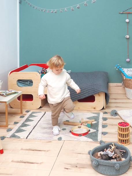 Kinderzimmer Teppich MINI BERBERE mit Quasten LORENA CANALS - blau - 3