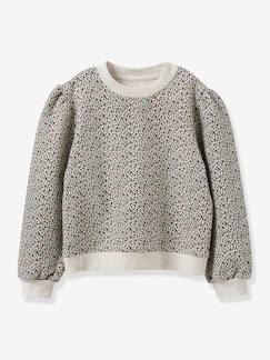 Maedchenkleidung-Pullover, Strickjacken & Sweatshirts-Mädchen Sweatshirt CYRILLUS, Bio-Baumwolle