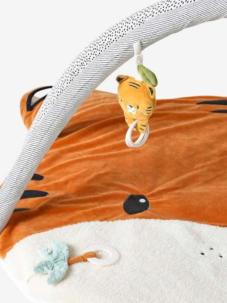 Baby Activity-Decke mit Spielbogen, Tiergesicht - orange tiger/pandafreunde+weiß polarfuchs - 8