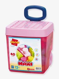 Spielzeug-Miniwelten, Konstruktion & Fahrzeuge-40 Baby Klemmbausteine im Trolley ROLLY Les Maxi ECOIFFIER