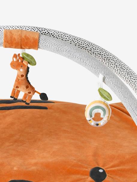 Baby Activity-Decke mit Spielbogen, Tiergesicht - orange tiger/pandafreunde+weiß polarfuchs - 9
