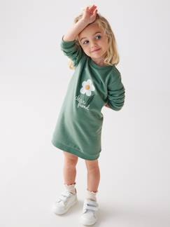 Maedchenkleidung-Mädchen Sweatkleid BASIC