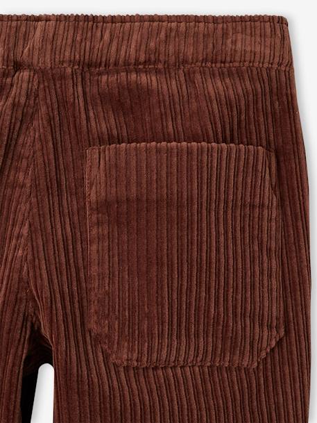 Jungen Cordhose mit Dehnbund - karamell+tannengrün - 7