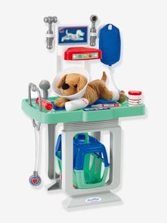 Spielzeug-Spielküchen, Tipis & Kostüme -Spielküchen & Puppengeschirr-Kinder Tierarztpraxis mit Plüschhund ECOIFFIER