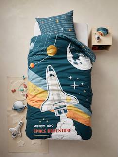 Kinder Bettwäsche-Set SPACE ADVENTURE mit Recycling-Baumwolle Oeko-Tex -  - [numero-image]